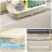 Kitchen Organizer Sink Cleaning Tools Storage Rack Kitchen Multifunctional Drain Rack for Sponge Cleanser Organizer
