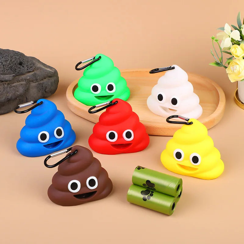 Pet Supplies - Garbage Bag Dispenser. Portable Degradable Dog Toilet Bag and Stool Storage Box for Cats and Dogs to Go Out