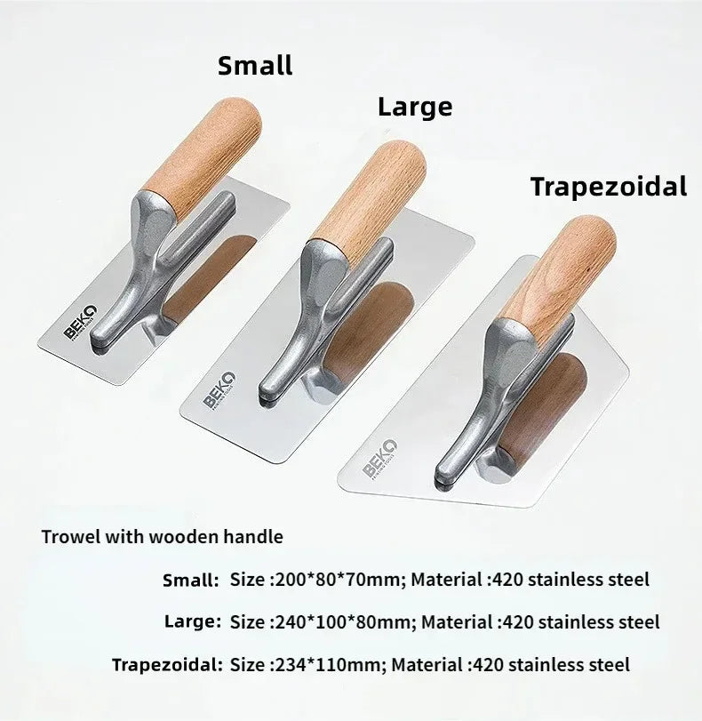 Renovation Tools Stainless Construction Tools Steel Wall Plaster Dust Trowel Trowel Drywall Tools Home Improvement Products