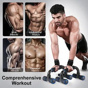 1Pair Portable Muscle Training Fitness Equipment Anti Skid Foam Handle Push Up Support Comfortable Household Fitness Equipment