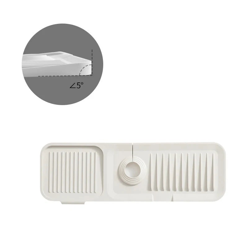 Kitchen Silicone Sink Faucet Splash Pad Splash Catcher Countertop Protector Mat Draining Pad Drainage Drying Pad Kitchen Gadgets