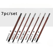 Stone Carving Hand Tools Set Professional Stone Carving Chisel Set 11/7/5/3pc Manganese Steel Woodworking Fine Sculpture Tool