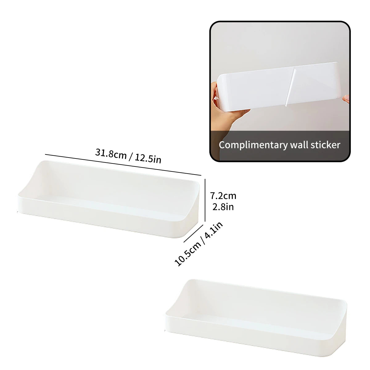 Kitchen Organizer Large Capacity Spice Jar Storage Holder Multifunctional Self-adhesive Wall Mounted Plastic Storage Rack