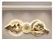 Living Room Wall Clocks Art Mural Luxury Large Aesthetic Modern Wall Watch Creative Large Silent Reloj De Pared Home Decoration
