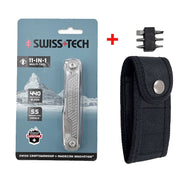 SWISS TECH 11 in 1 Mini Multitool Multi-function Tools with Scissors Screwdriver EDC Outdoor Survival Hand Tool