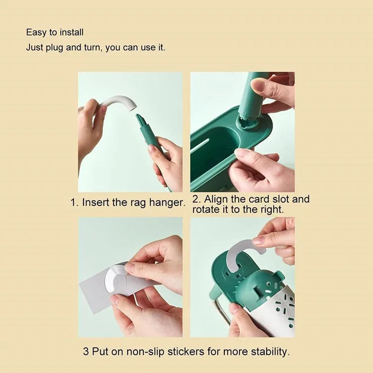 Kitchen Sink Drain Rack Telescopic Sink Shelf Sinks Organizer Soap Sponge Holder Storage Basket Kitchen Gadgets Accessories Tool
