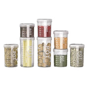 Large Capacity Kitchen Food Storage Canisters Transparent Plastic Grain Fresh Preservation Box Multigrain Organizer Household