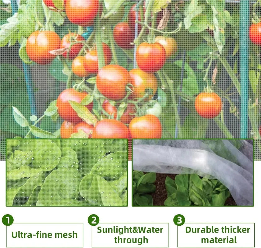 Garden Plant Insect Protection Net Vegetable Flower Fruit Protects Cover Network Greenhouse Net Pest Control Anti-Bird Supplies