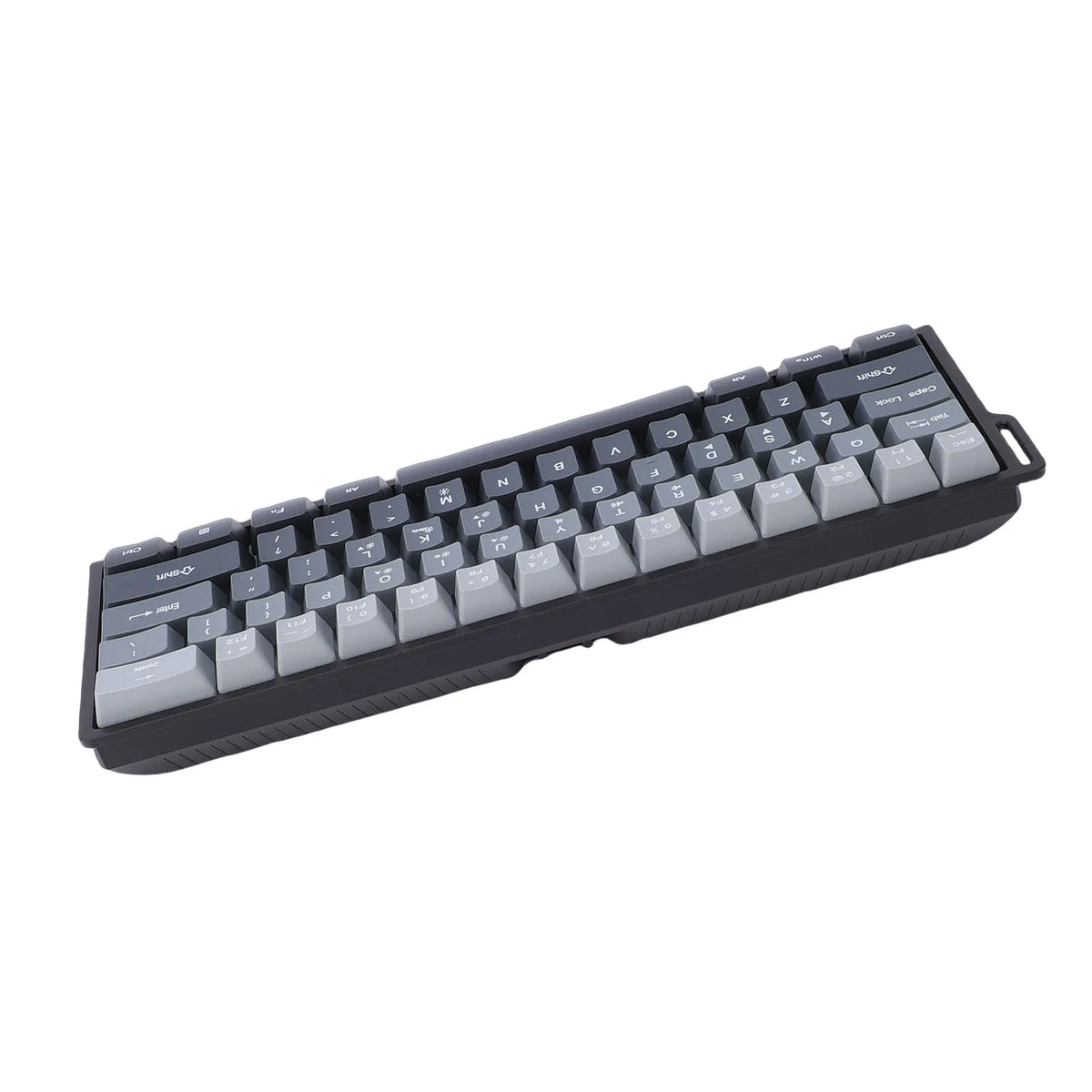 61 Keys Wired Gaming Keyboard 60 Percent RGB Backlit Compact Gaming Keyboard with Lanyard for Laptop PC 61 Keys Gaming Keyboard