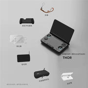 Unique Gaming Accessories Dual Screen Flip Up Handheld Device Protective Case Storage Bag Lanyard Soft Bag for AYN THOR Custom