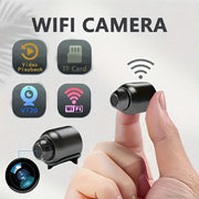 Mini WiFi Hidden Camera with Stand - 1pc, Compact 1080p Surveillance Cam, USB-Powered, Non-Waterproof, Ideal for Home, Office