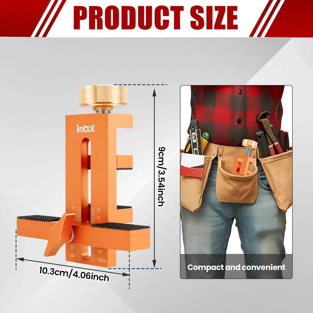 Woodworking Cabinet Door Installation Jig,Door Panel Installation Rebounding Device Drilling Tool 2 in 1 Quick Positioning Tool