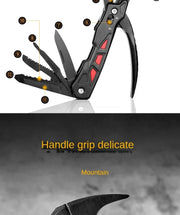 Outdoor Portable Repair Tool Claw Hammer Multi-Functional with Window Breaker Stainless Steel Pliers For Camping Tent Stakes