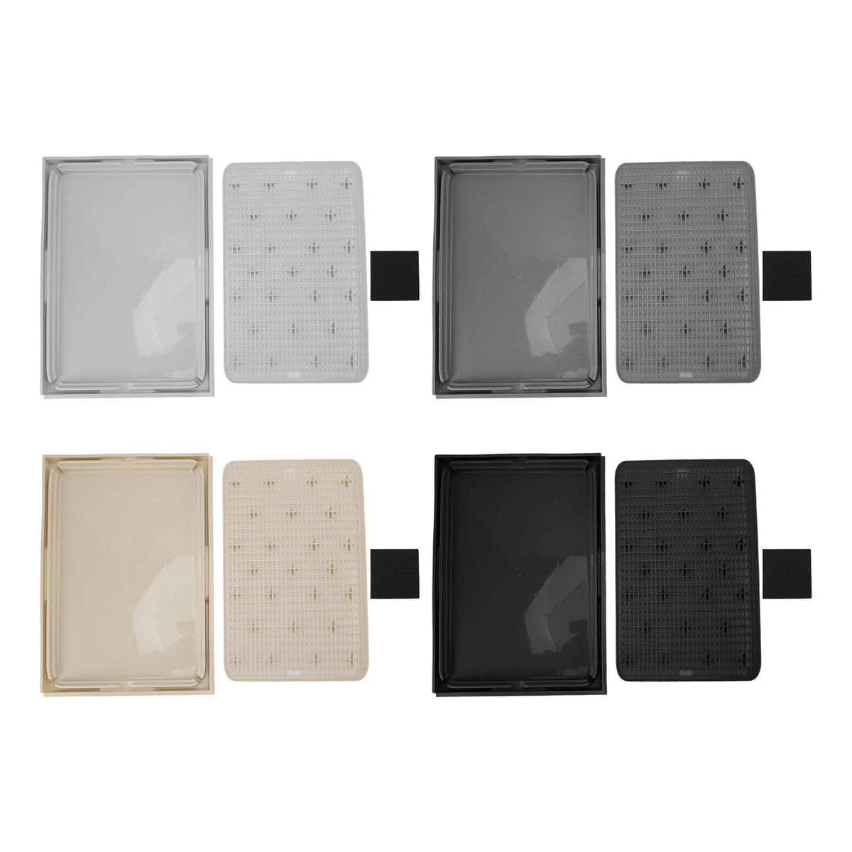 Kitty Litter Mat Cat Litter Mat Spacious Double Layer Washable Anti Slip Bottom Cat Litter Box Mat Cat Litter Catcher Mat