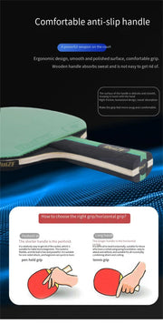Professional Table Tennis Racket High Elasticity Single And Double Exercise Training Competition Racket For Beginers