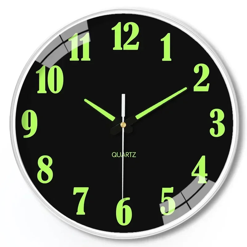 living room wall clock light luxury modern simple quartz clock hanging wall  household clock free punching atmosphere quiet