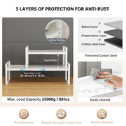 Kitchen Storage Rack under the Sink, Layered Shelf in the Cabinet, Countertop, Extendable Cabinet, Dish Storage Rack for Home Use