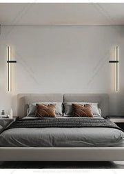 Modern Simple Living Room TV Background Wall Fitting Bedside Lighting In Bedroom Designer Staircase Light Long Indoor Wall Lamp