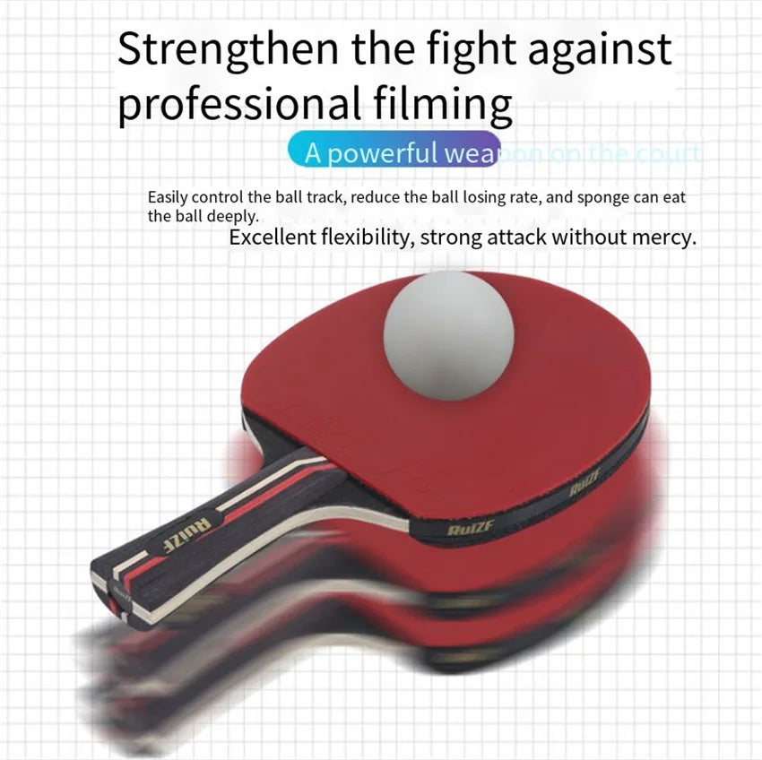 Professional Table Tennis Racket High Elasticity Single And Double Exercise Training Competition Racket For Beginers