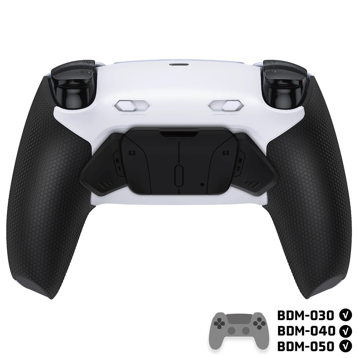 eXtremeRate RISE4 Plus MAX Remappable Back Button Kit w/Clicky Trigger Stop & Rubberized Grip for ps5 Controller BDM-030 040 050