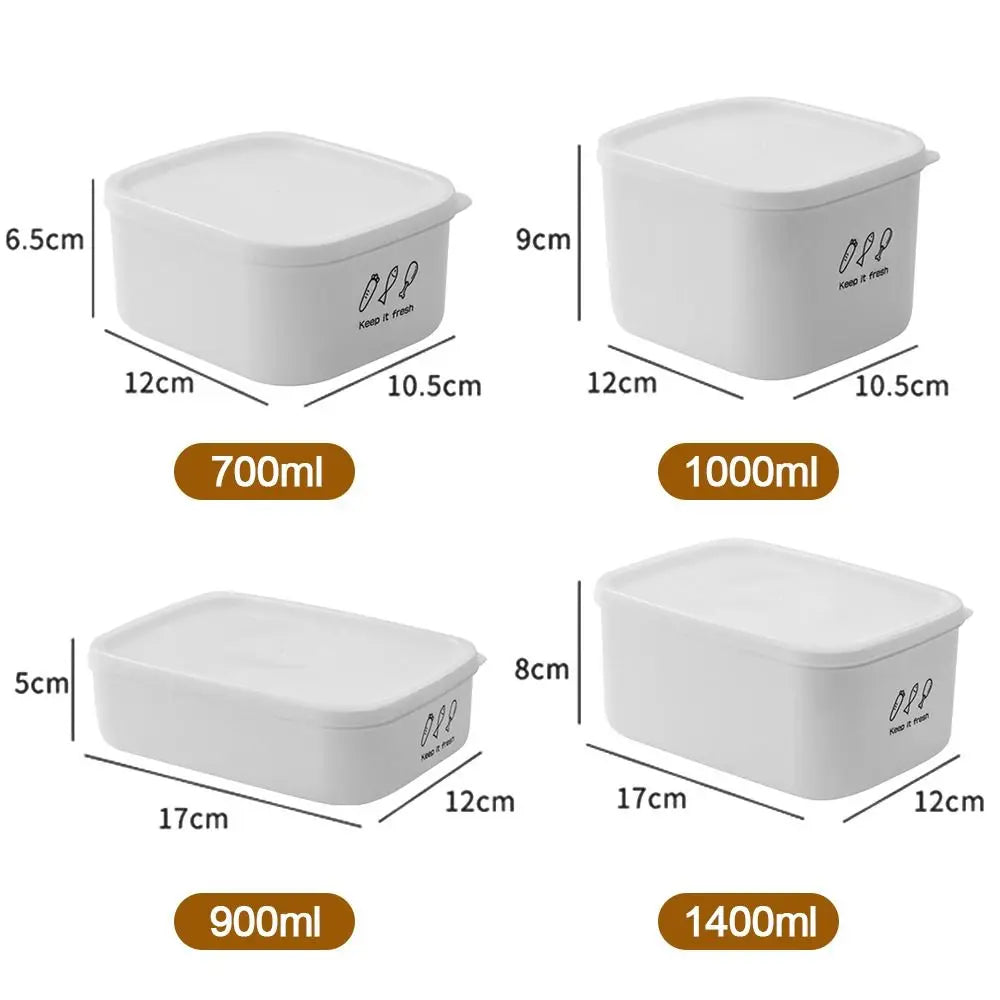 Large Capacity Food Storage Box Useful Plastic Moisture-proof Vegetables Food Container Fresh-keeping Fridge Organizer