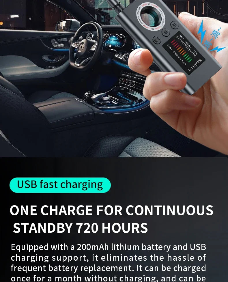Hidden Camera Detector Anti Spy Gadgets Professional Wireless Signal Car GPS Infrared Mini Camera Wiretapping Bug Search Devices