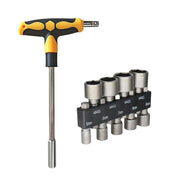 Screwdriver Set with T-shape Cross and Straight Slot Hexagon and Plum-shaped Heads for DIY Lovers Maintenance
