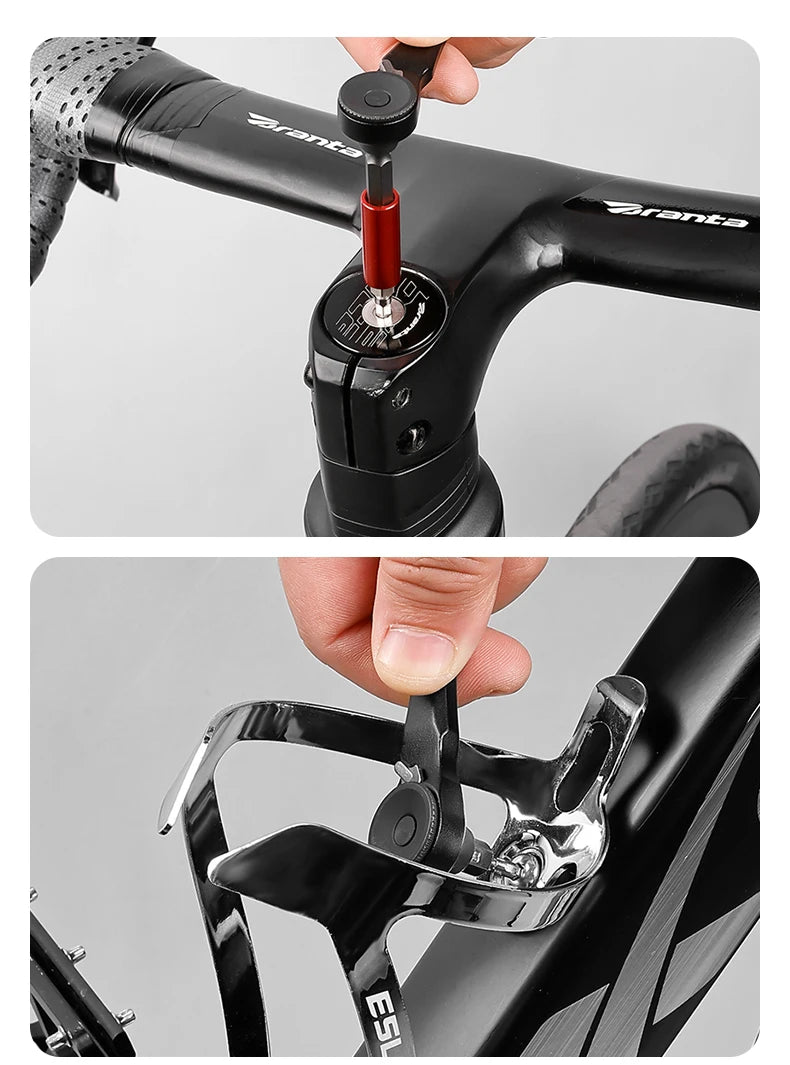 12-In-1 Bicycle Multitool Bike Ratchet Wrench Set Two-Way MTB Bike Hand Allen Key Tools Quick Release Ratchet Wrench Gadgets