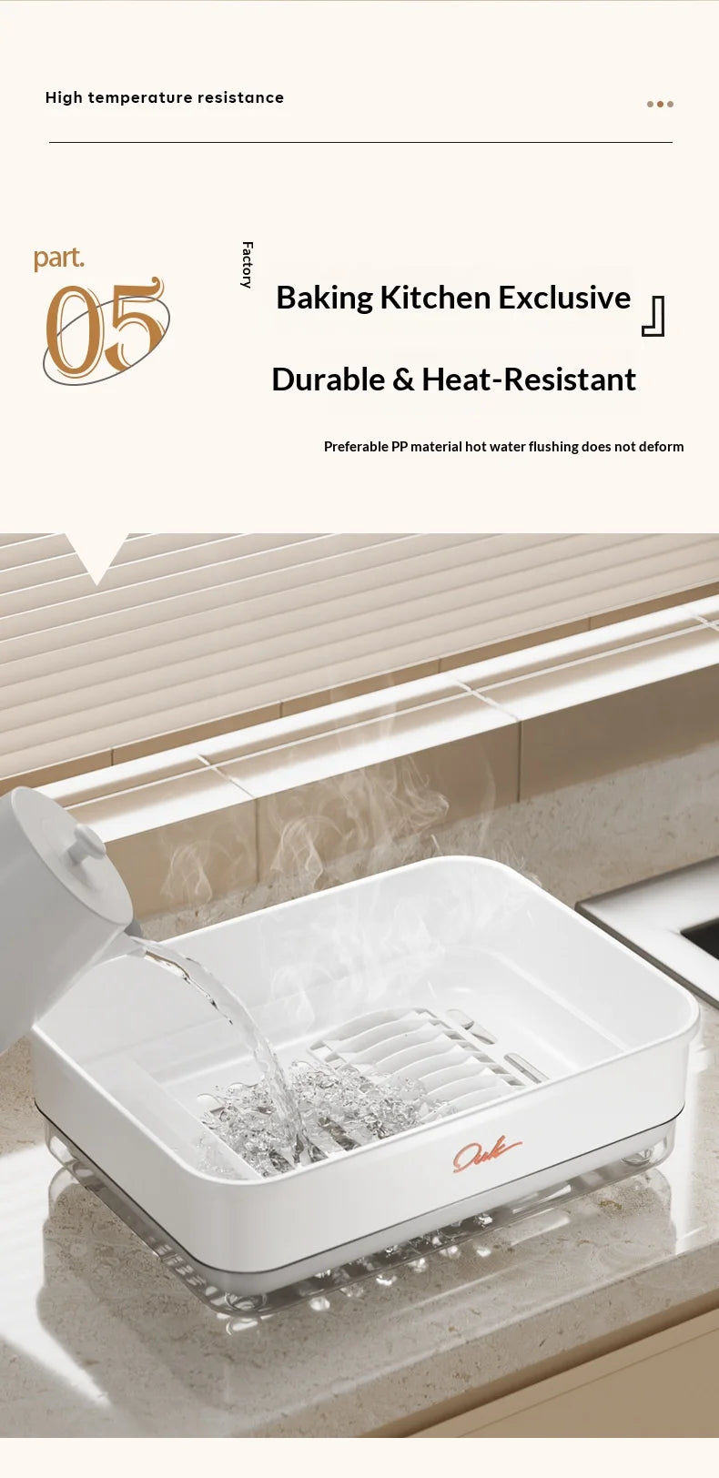 Kitchen Flip-up Drainer Dish Cabinet Household Multi-functional Moisture-proof Storage Organizer for Bowls and Utensils