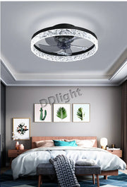 Modern New Smart LED Ceiling Fan Lights Remote Control Dimmable Bedroom Decor Ventilador Lamp Living Dining Room Indoor Lighting