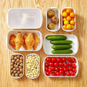 White Fresh Box Kitchen Storage Refrigerator Food Storage Containers Kitchen Storage Food Sealed Organizer Kitchen Supplies 2024