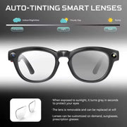 2026New800W Camera AI Glasses Men Color-Changing Smart Translation Glasses Photo Video Recording Waterproof Call SmartSunglasses
