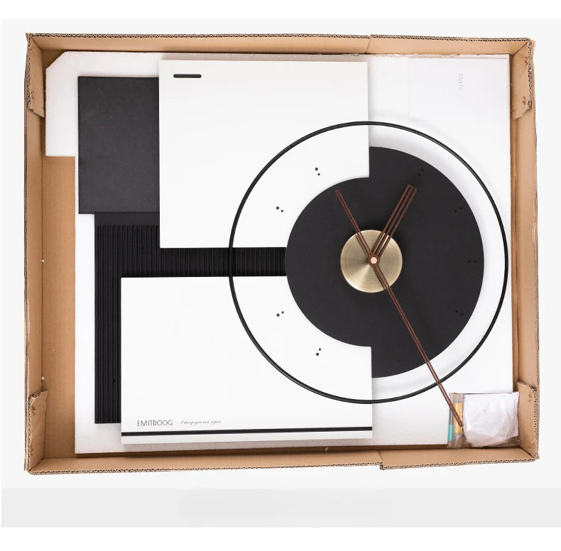 Large Living Room Wall Clock Silent Art Watches Luxury Mural Clocks Walnut Pointer Room Decor Ornaments Modern Wall Decoration