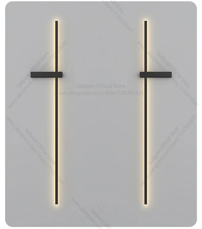 Modern Simple Living Room TV Background Wall Fitting Bedside Lighting In Bedroom Designer Staircase Light Long Indoor Wall Lamp