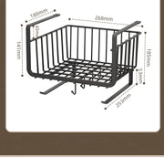 Kitchen Under Cabinet Basket Storage Shelf Tissue Cup Holder Closet Desk Hanging Rack Hollowed Pullout Drawer Sliding Basket
