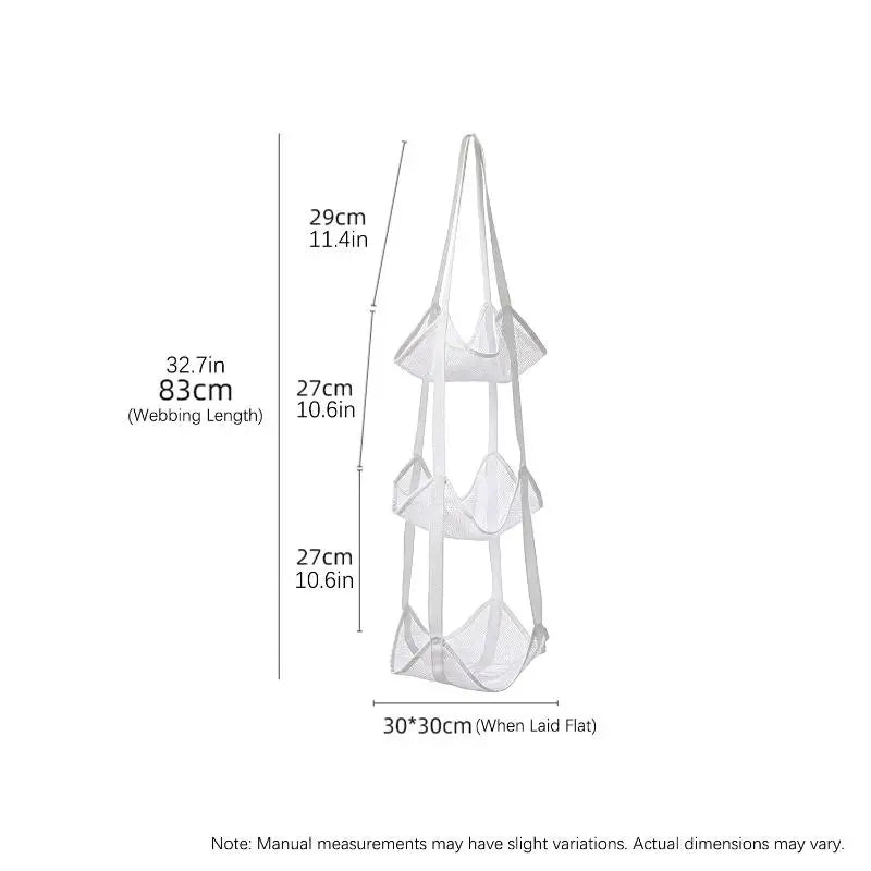 Storage Solution for Sports Equipment, Wall Mounted Mesh Hanging Bag for Basketball Soccer.