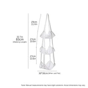 Storage Solution for Sports Equipment, Wall Mounted Mesh Hanging Bag for Basketball Soccer.