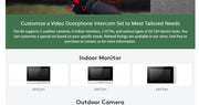 HOMSECUR 4 Wire Tuya Smart APP HD Video House Door Phone Kit with 7" Touch Screen Monitor IP65 Doorbell Camera Record Snapshot