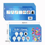 Sports Accessories Set S225 for Switch 2,15 in 1 Family Accessories Kit for Switch 2 Sports Games:Tennis Rackets,Sword Grips,Etc