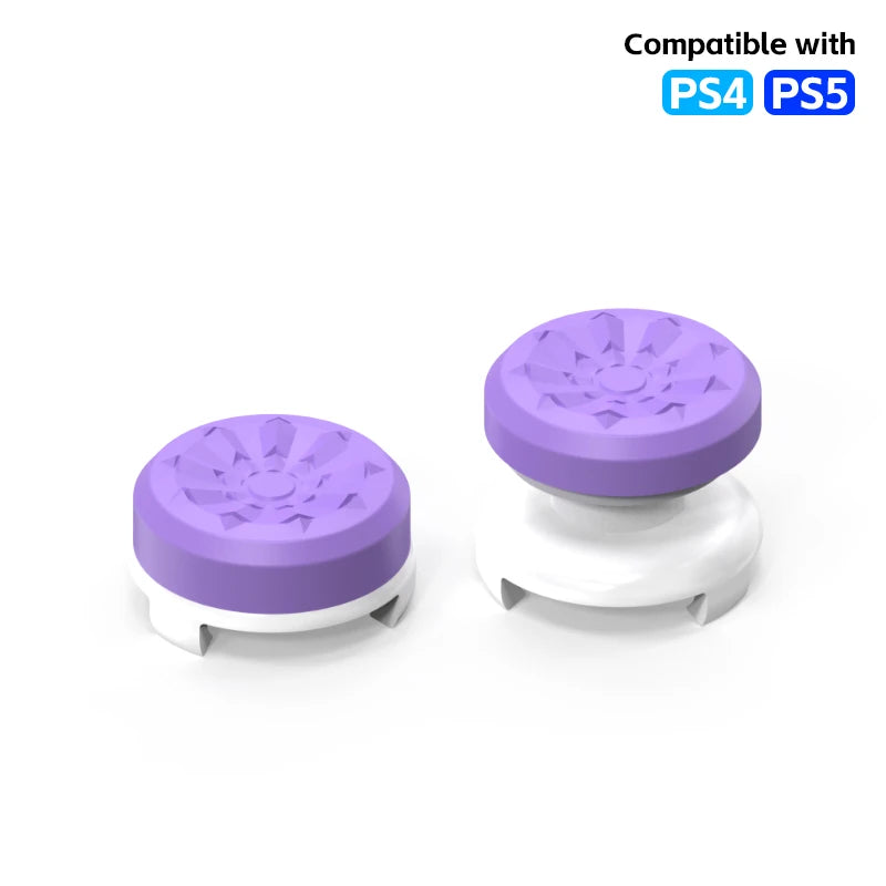 2Pcs Hand Grip Extenders Caps for PS4 Game Controller Gamepad Thumb Stick Grips High/Low Rise Covers For PS4 5,Xbox