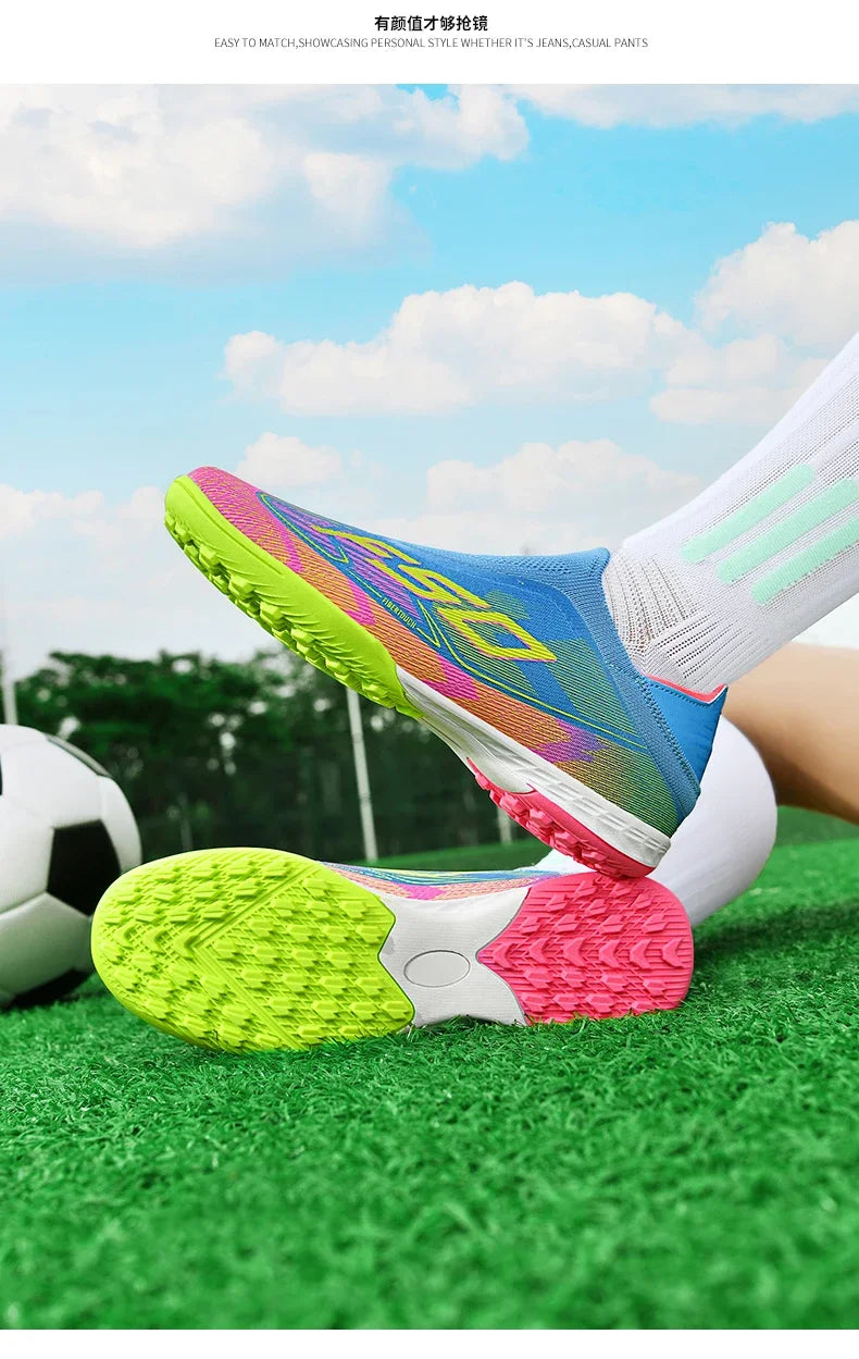 Men Women Soccer Shoes Society Professional Ultralight Cleats Indoor Football Shoes Training Outdoor Football Boots Resistant