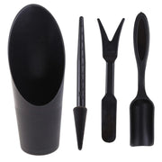4Pcs Garden Planter Kit Sowing Shovel Spoon Succulents Seedlings Tool Bonsai Fertilizer Plastic Handle Soil Replacement Tools