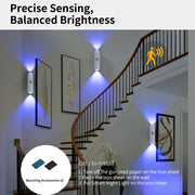 Smart Sensor Night Light Charging Wall Light Dimming AAtmosphere Light Suitable for Corridor Stairs Wardrobe Bedroom Bedside