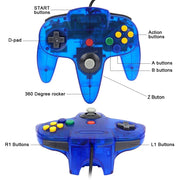 NEW Wired Gamepad for N64 Console Controller for N64 Classic Joystick for Retro Game Console Controller for N64 Gaming Accessor