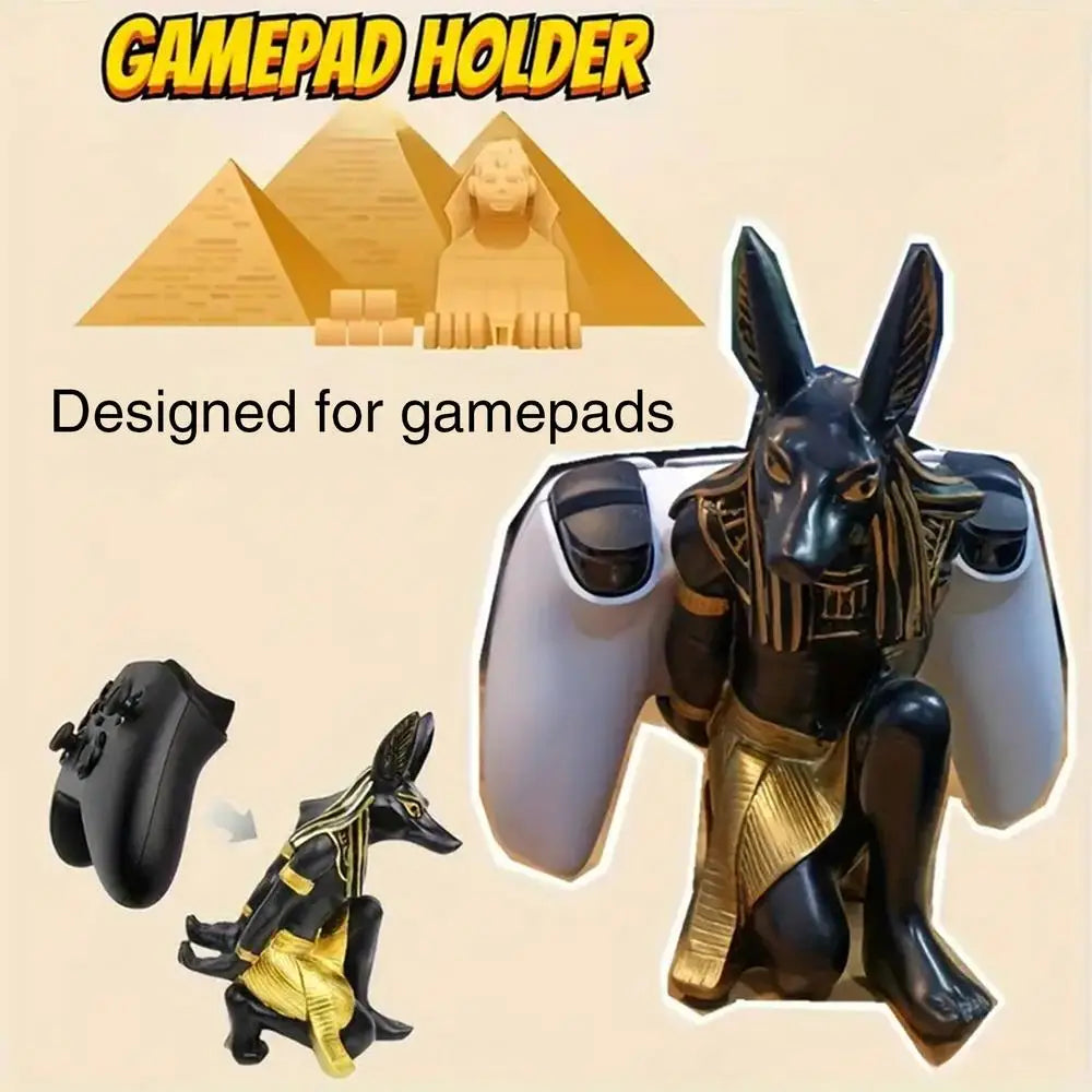 Creative Game Controller Stand for PS4/PS5Switch AnubisDog God Cool Desktop Display Stand Game Handle Bracket Accessories