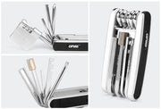 Bicycle Repair Tools Kit, Hex Spoke, Cycling Screwdrivers Tool, Tyre Lever, Allen Wrench, Mountain Bike Multitool