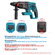 VILASTING 26MM Brushless Electric Hammer Drill Multifunctional Rotary Cordless Power Tools For Makita/Dewalt 18V Battery Pin