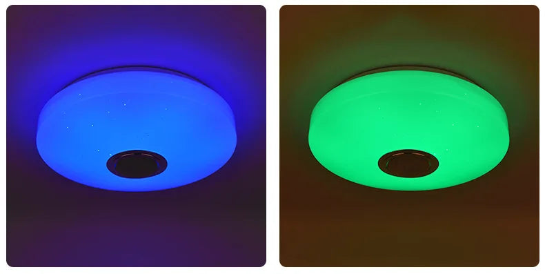 RGB Smart Ceiling Light LED Interior Home Decorative Light Luster Dimming Remote Control WIFI Living Room Ambient Light Party