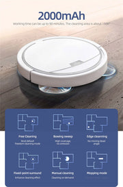 Smart Vacuum Cleaner Robot Household Automatic App Control 2800PA Suction Quiet Wet Dry Floor Sweep Mopping Cleaning Machine