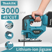 Makita Electric Jigsaw Power Tool Portable And Versatile Household Tools For Straight/Curve/Circular Cuts For Makita Batteries